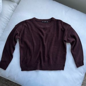 Topshop maroon sweater, size S